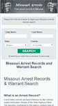 Mobile Screenshot of missouriarrests.org